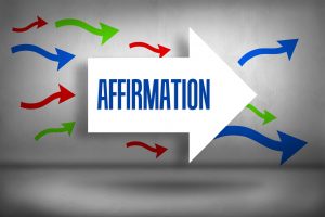 26780567 - the word affirmation against arrows pointing