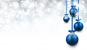 47102369 - christmas background with blue balls.